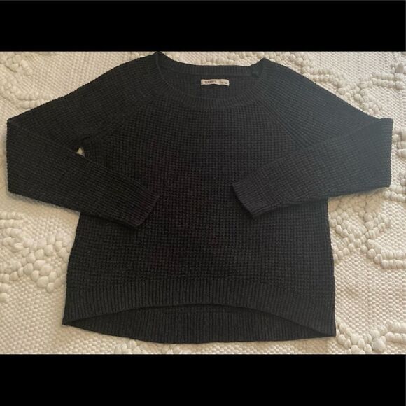 Navy scoop neck knit sweater Medium - Picture 4 of 7